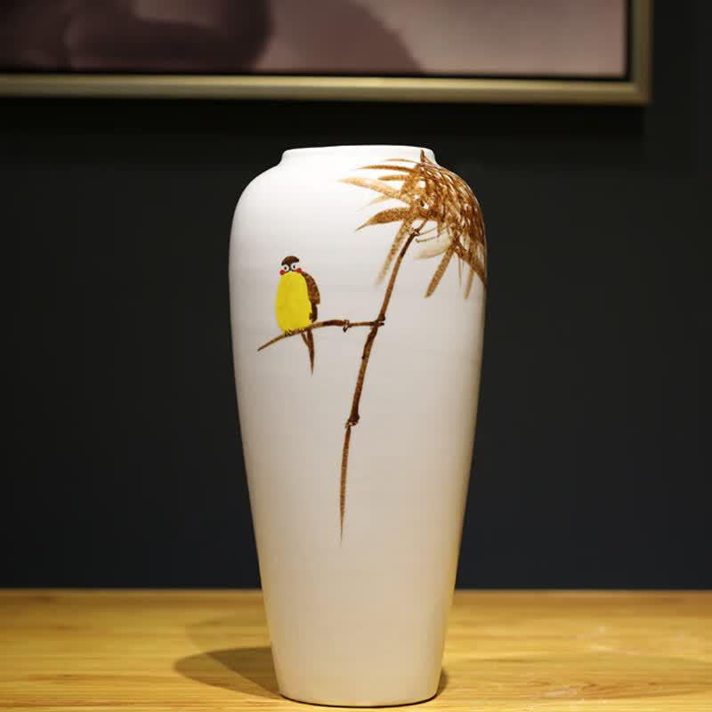 New Chinese Style Hand-Painted Ceramic Decorative Vase
