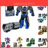 Transforming Car Robot Mech Action Figure Toy Cartoon Collectible With Puzzle Assembly Plastic Material