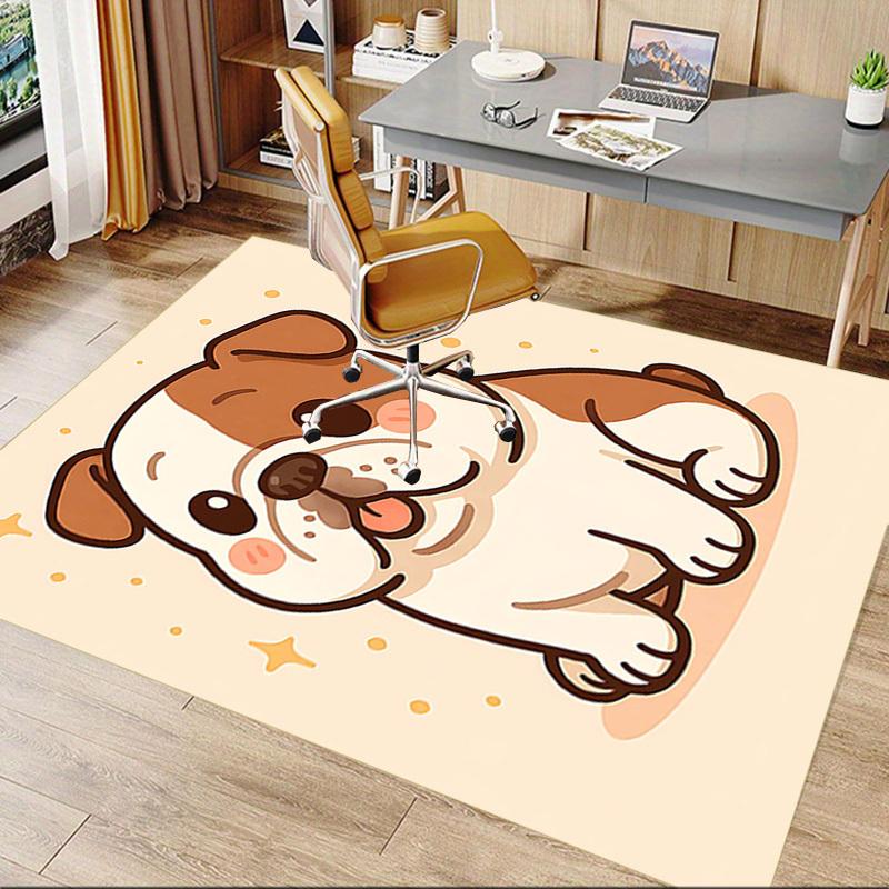 1PC Bulldog Pet Anti-slip Carpet, Suitable for Office, Bedroomand Playrooms. It Can Also Be Used As a Sofa Footrest cover-R32