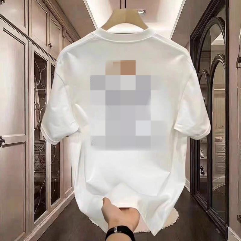 Trendy Brand Short-Sleeved Pure Cotton Men'S Printed T-Shirt Trendy Men'S And Women'S Versatile Round Neck T-Shirt Men'S