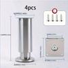 4Pcs Adjustable Metal Furniture Legs Stainless Steel Sofa Feet Couch Leg Replacement Cabinet Legs Durable Furniture Accessories