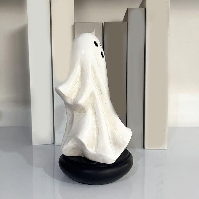 Cartoon Ghostly Ornament Incenses Holder Resins Statues Ghostly Figurine Incenses Burners for Festivals Halloween Decors