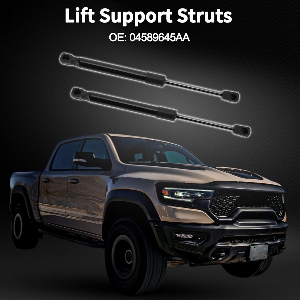 Lift Supports Struts Gas Spring No.04589645AA for Dodge Challenger 2008-2016 Black 2PCS Rear Hatch