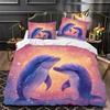 Colorful Dolphin Duvet Cover Set, Soft Comforter Cover With Zipper Closure 2 Pcs,Quilt Cover With Pillowcase For Kids And Adults