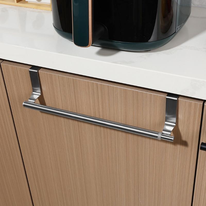 Towel Robe Rack Stainless Steel Towel Bar Kitchen Dish Cloths Hanger Home Door Hanging Holder Rustproof Bathroom Stand Organizer