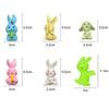 5/10PCS Happy Easter Rabbits Stretch Stress Relief Sensory Fidget Toys  Easter Egg Hunt Party Favor Basket Stuffer Gifts