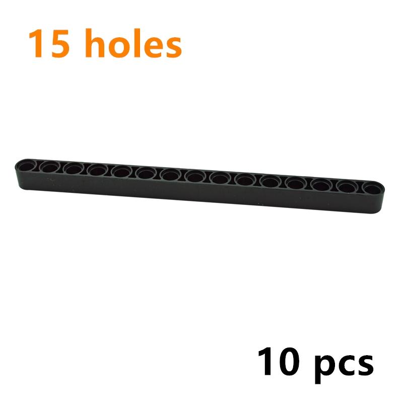 Construction 64871 1x15 Thick Hole 32278 Assembles Particles Car Robot Arm Liftarm Building Blocks DIY Technical Toys