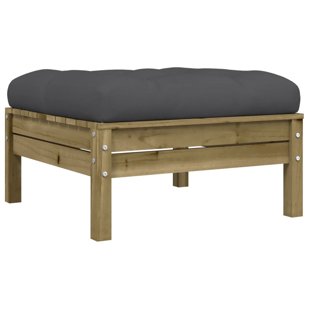 5 Piece Garden Sofa Set with Cushions Pressure Treated Pine Wood