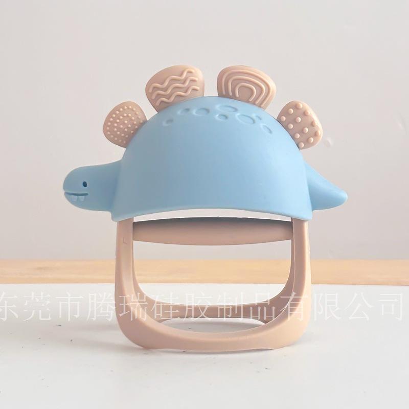 Baby Silicone Dinosaur Teething Gloves - Thumb for Infant Teething