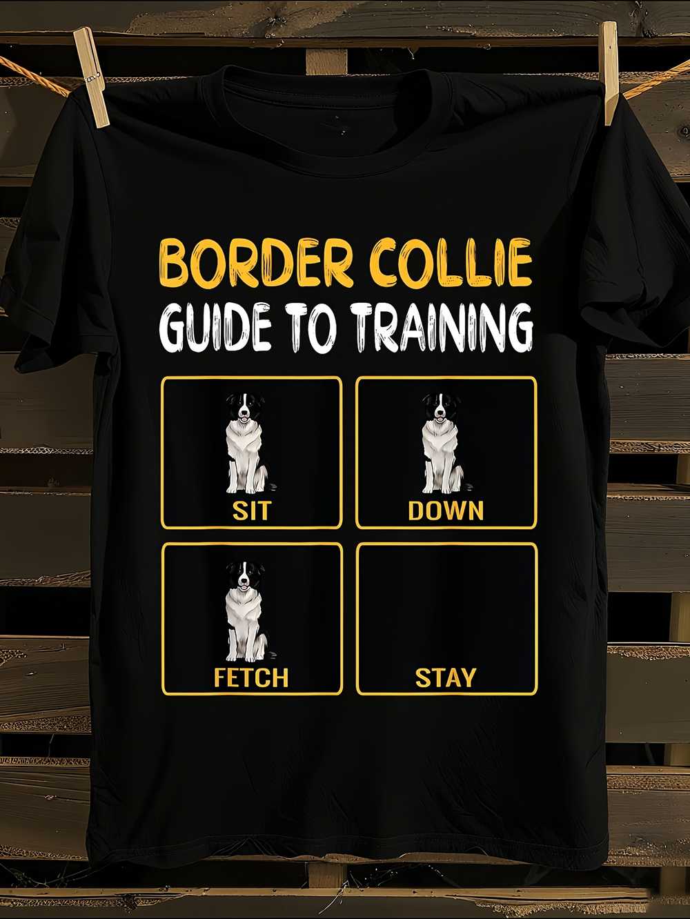 

Funny Border Collie Training T-Shirt Mens Tshirt Womens Tshirts with Letters Print Short Sleeves T-Shirt Casual Street Tee Shirt Top XXL