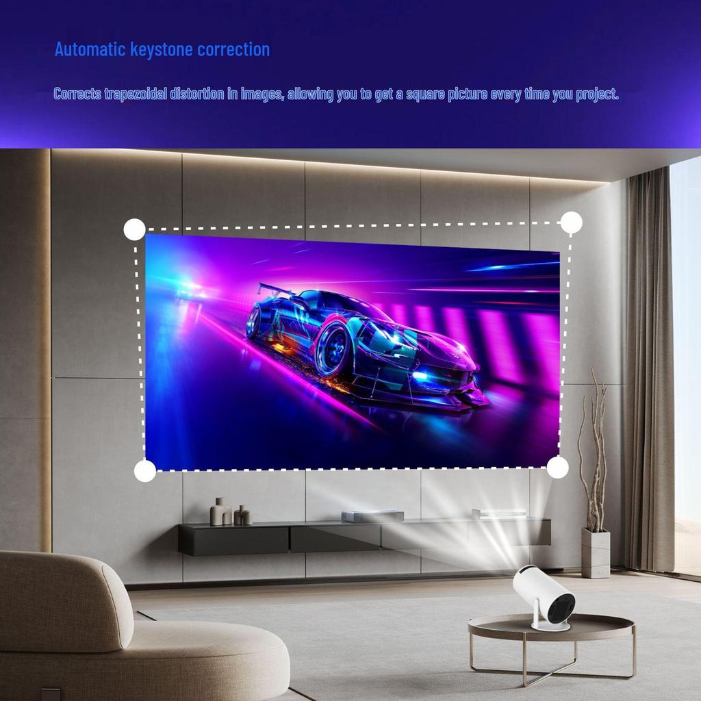HY300 4K WiFi HD Android 11 5G Bluetooth Portable Mini Home Projector