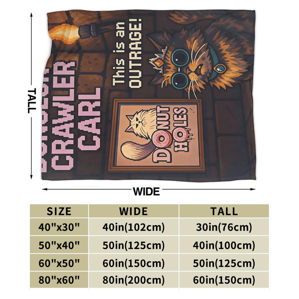 Princess Donut's Pixel Outrage Poster Flannel Blanket Girl Warm Bedding Throws Winter Chair Bedspread Sofa Bed Cover