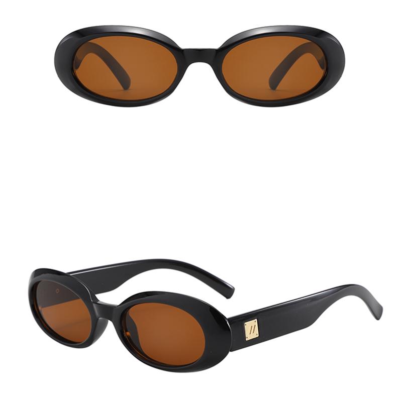 Retro Oval Trendy Sunglasses For Men And Women Fashion High-end UV Protection Sun Glasses Outdoor Sunscreen Sunshade Eyewear