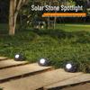 Temu Solar LED Stone Spotlight for Outdoor Garden and Courtyard Decoration