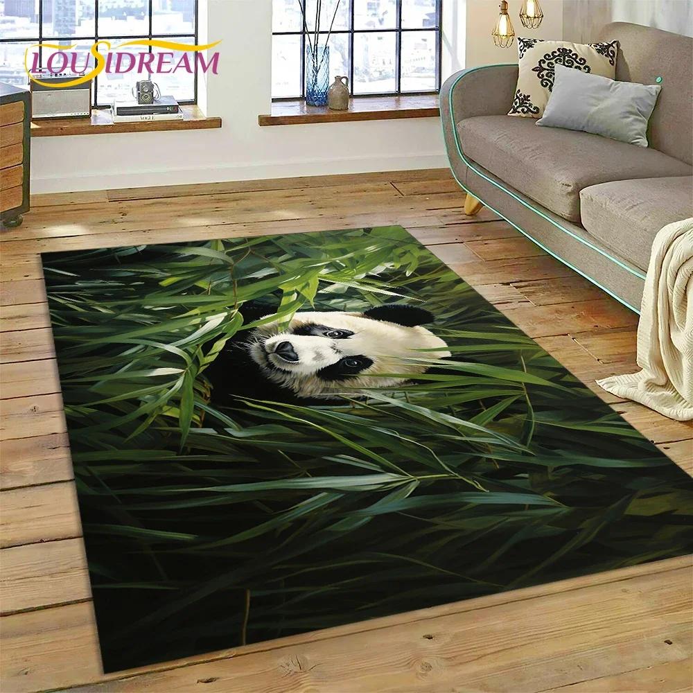 Cartoon Cute Panda Dream Animal 3D kobercový koberec do ložnice Obývací pokoj Domácí dekorace na pohovku, dětská hra Velká dekorační podložka na podlahu