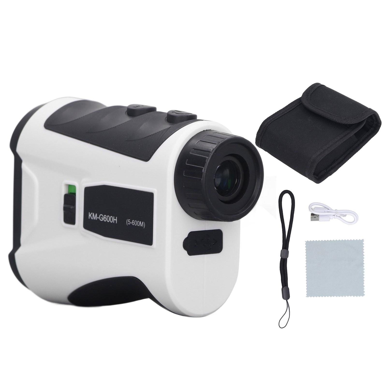 

600m Range Finder with Slope Switch High Accuracy Portable Rechargeable Laser Distance Single Barrel Range Finder for білий