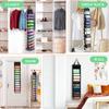 24 Pockets Dual-Sided Hanging Storage Bag Wardrobe Door Back Leggings Vest Towels Organizer