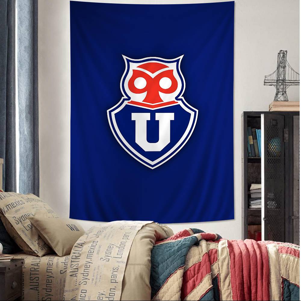 

Chile UUniversity Logo Colorful Tapestry Wall Hanging Hanging Tarot Hippie Wall Rugs Dorm Wall Art Decor 74x94cm(29x37in)