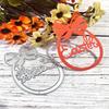 2Pcs Easter Hare Eggs Carbon Steel Cutting Dies Decorative Embossing Paper Dies for Scrapbooking Invitation Card Making