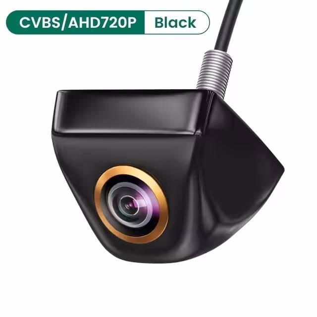 Car Rear View Camera CVBS AHD 720P 1080P HD Reversing Rear Camera 170° Wide Angle Night Vision Fisheye Len Car Reversing Camera CVBS AHD 720P Black
