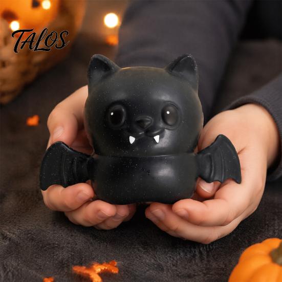 Stress Relief Toy Halloween Bat Squeeze Toy, Spooky Hand Gadget Relaxation Ball Fidget Party Favors for Kids Adults