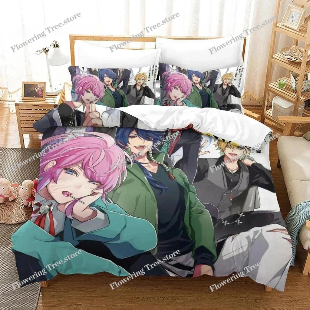 Hypnosis Mic Division Rap Battle Rhyme Anima Bedding Set Single Twin Full Queen King Size Bed Set Kid Bedroom Duvet cover Sets