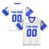 Personalized American Football Shirt Custom Navy White Football Jersey with Team Name Number Gift