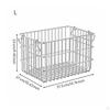 Stainless Steel Storage Basket SpaceSaving Stackable Wire Versatile for Kitchen, Pantry,