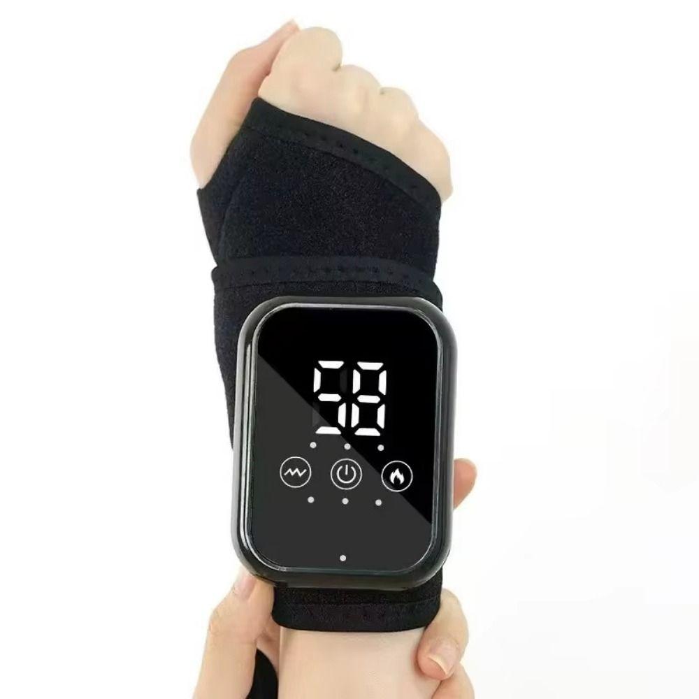 Adjustable Hot Compress Wrist Brace Protective Wrist Support Belt  Electric Massage Tool