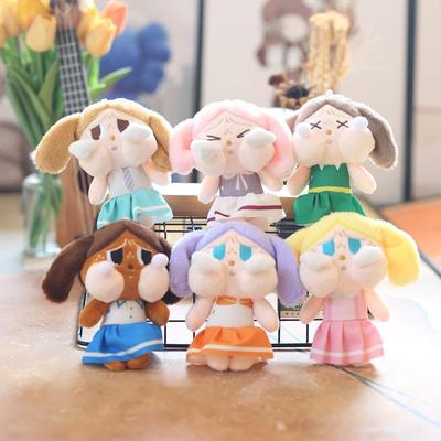 Cute Cute Pop-up Mart Pendant Plush Toy Doll Crying Baby Bag Hanging Decoration Keychain Doll Doll