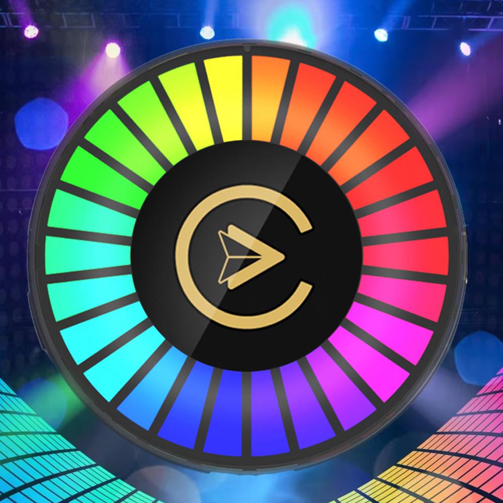 Newest 2in1 Wireless Carplay Android Auto Adapter RGB 16 Leds Music Rhythm Lights Air Freshener Air Vent Car Atmosphere Lamp