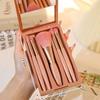 New 5-Piece Mirrored Makeup Brush Set With A Window Portable And Multifunctional Eyeshadow Makeup Tool