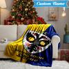 Custom Name Wimbledon Football Club Crest Blanket Lightweight Ideal Bedding Blanket Perfect for Travel, Camping, Living Rooms, Sofas,Christmas gift