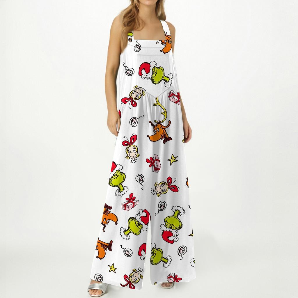 Women's Casual Loose Fit Printed Jumpsuit for Everyday Wear