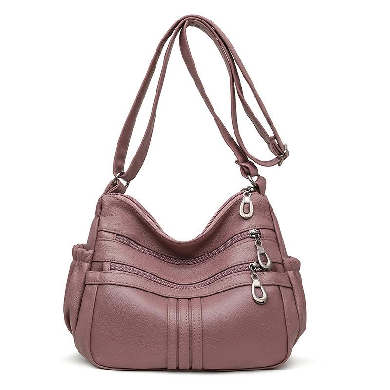 Texturierte Damentasche lässige Mode mehrschichtige Umhängetasche