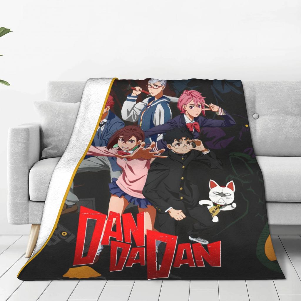 Hot Manga Dandadan (8) Warm Soft Blanket Girls Boys Plush Throw Blanket Graphic Couch Chair Flannel Bedspread Sofa Bed Cover