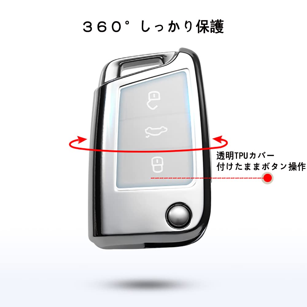 VW Volkswagen Exclusive Key Case Genuine Leather Key Chain Beetle Golf Polo Polo Passat