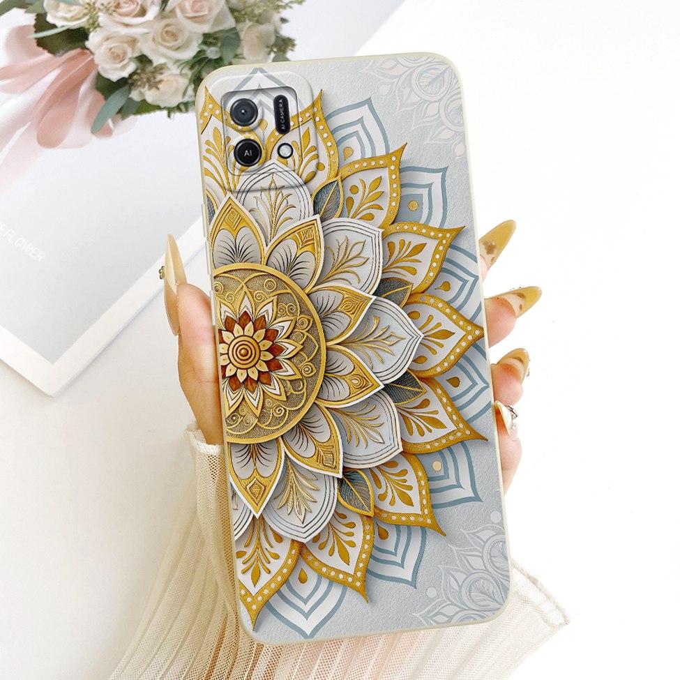 For Oppo A16k CPH2349 Casing For Oppo A16e CPH2421 Cover Fashion Cartoon Cute Funny Painted Silicone Phone Case