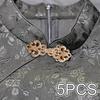 5x Cloak Clasp Fasteners Decorative Traditional Clasp Closure Buttons Swirl Flower Clip for Outfit Dress Costumes Hanfu Jacket