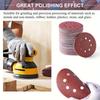30PCS 5 inch (125mm) round sandpaper, 8-hole sanding sandpaper, 60/80/100 mesh, suitable for polishing