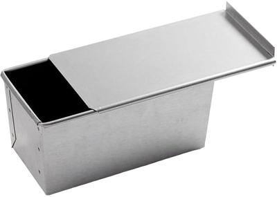 Tiger Crown Bread 96 X 192 X 97 with Aluminum Loaf Sliding 1660 Pan, Silver, Mm, Lid, Plated, 1.0 Capacity, Lid,