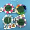Murakami Takashi Flower Kiki Kaikai Brooch Rainbow Pin Badge Strap Plush Pendant