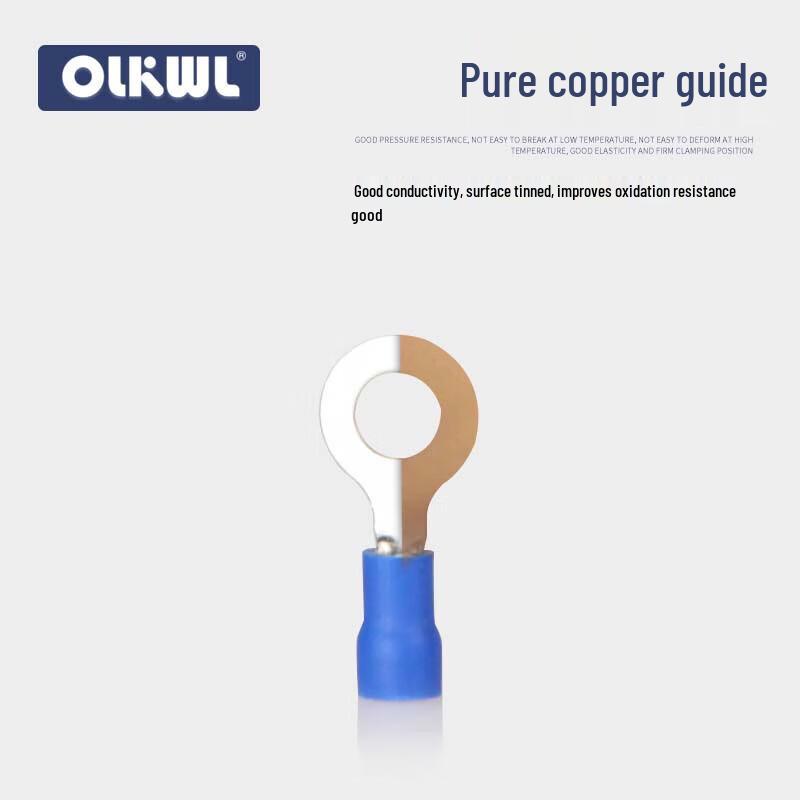 OLKWL Pre-Insulated Copper RV Ring Terminal Assortment Kit