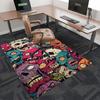 1pc Zombie Apocalypse Chair Mat: Colorful Skulls and Eyes Office Rug - Festival Gift, Universal for Seasons, Suitable for Home Decor, Gaming Room, Bed