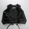 Club locomotive V-neck leather vest women's adjustable elastic leather drawstring cowhide vest