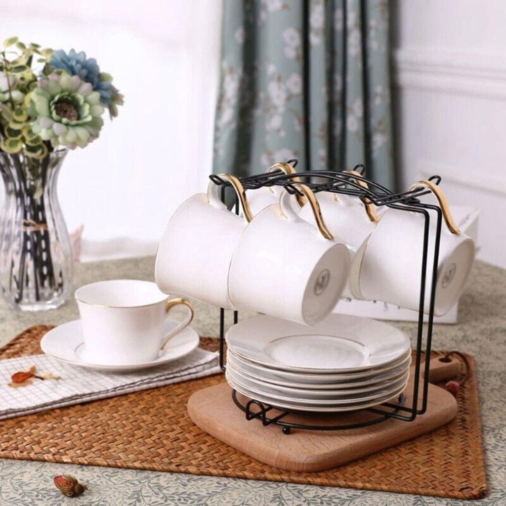 Scurgere Apă cu Cârlig Suport Scurgere Cani Metal Agățător Căni Cafea Durabil Suport Afișare Căni Ceai