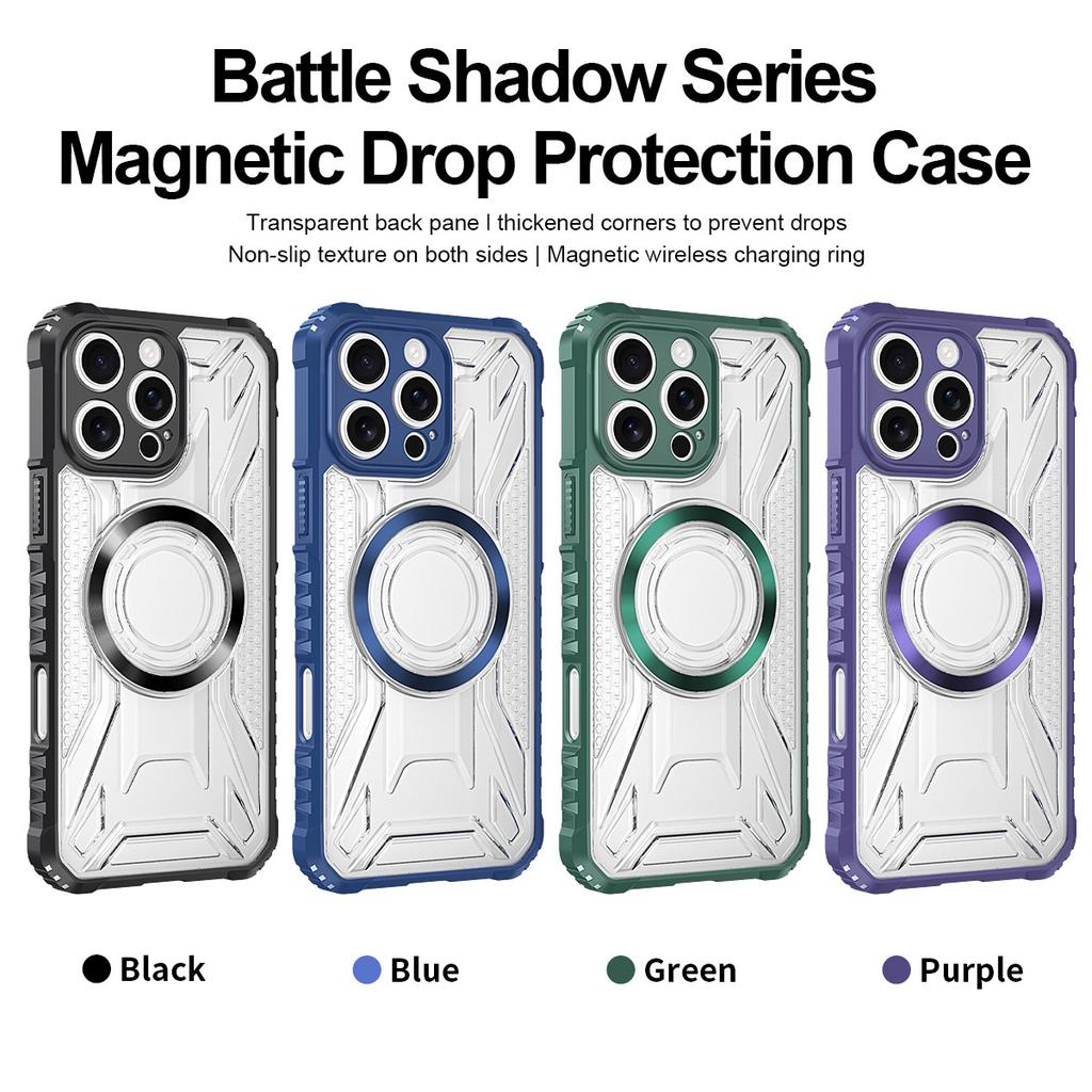 Applicable to iPhone11promax mobile phone case 11pro anti-drop case Apple 11 magnetic war shadow CD pattern protective case
