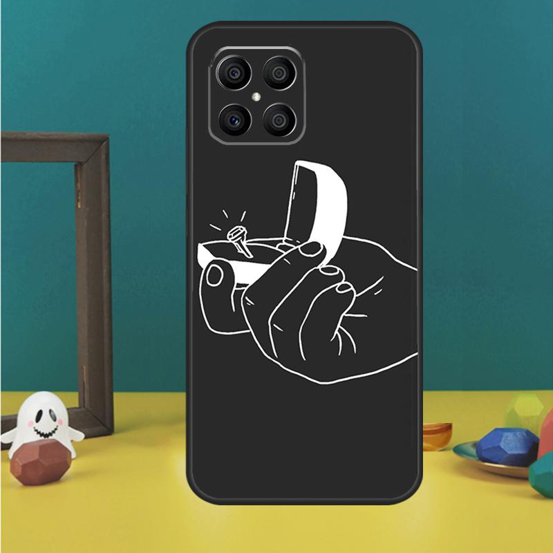 Cartoon Couple Love Boy Girl For Huawei P30 Lite P50 P40 P20 Pro P Smart Z Nova 9 5T Cover For Honor 50 X9 X8 X7 Case