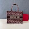 [Pre-Owned] Book Tote Oblique Print Embroidered Canvas Bag - Very Good #T8SQ7