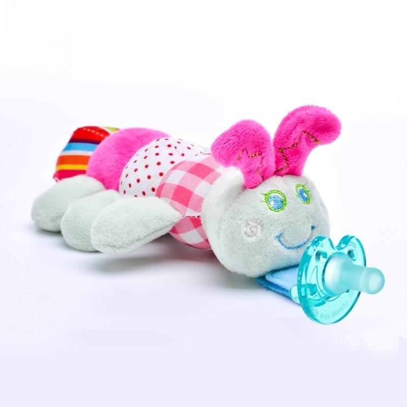 Baby Pacifier Toy With Silicone Material For 024 Months Infants And Hanging Plush Animal Decor